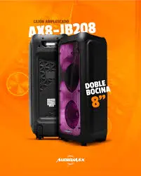 [AX8-JB210V2] BOCINA AMPLIFICADA AUDIOMAX  "10"DOBLE  AX8-JB210V2